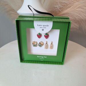 Kate Spade Gold Earrings Set